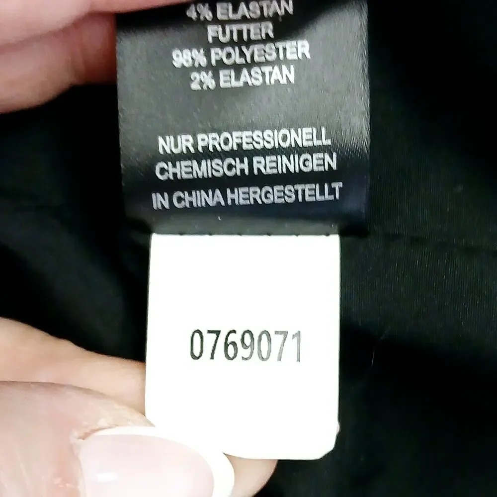 Rachel Zoe SZ XS Black Velvet Military Style Lined Blazer Gold Buttons